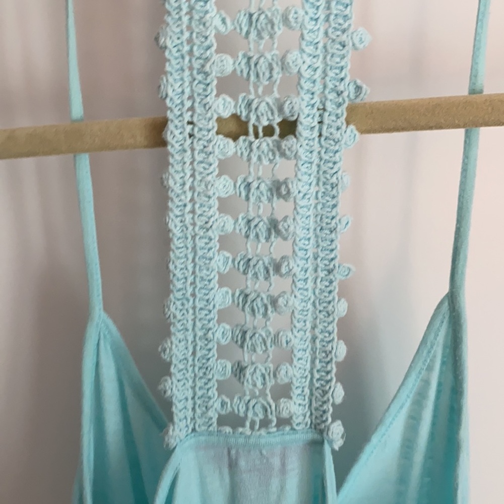 Lilly Pulitzer Aqua T-back Tassel tank - Picture 4 of 4